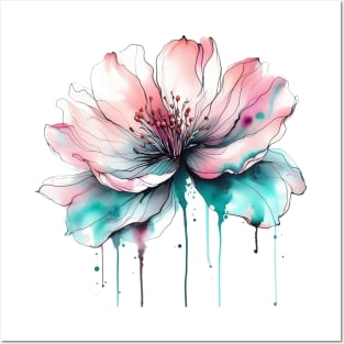 Watercolor Flower Posters and Art